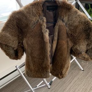 BCBG fur vest